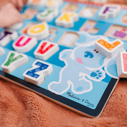 Melissa & Doug Blue's Clues & You! Wooden Chunky Puzzle - Alphabet