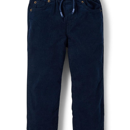 Pantalon à enfiler en velours côtelé pour garçons et tout-petits Gymboree, couleur marine, taille 2T