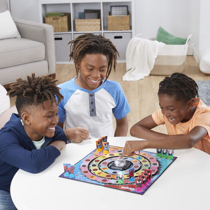 Trouble: Juego de Spider-Man Cruzando el Spider-Verso Parte Uno para fans de Marvel, de 8 años en adelante, juego para 2 a 4 jugadores, con tablero giratorio