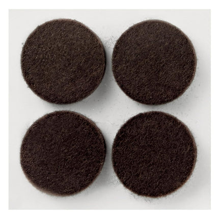 Scotch SP821-NA Felt Pads, Brown, Round 1"