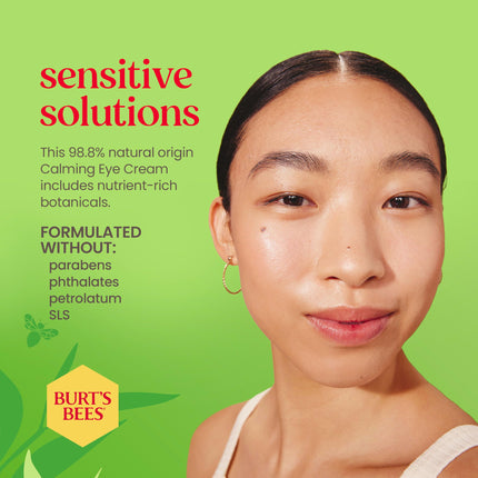 Burt's Bees Face Lotion for Sensitive Skin, Moisturising Facial Care, Hypoallergenic, 14.2 g