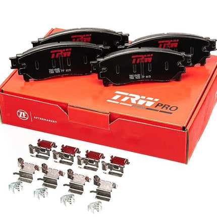 TRW Pro TRH0919 Disc Brake Pad Set For BMW X5 2007-2018, Rear, And Other Applications