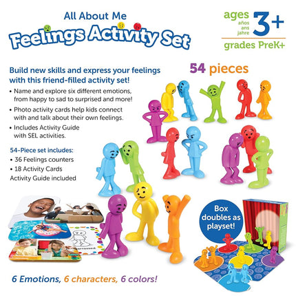 Learning Resources All About Me Feelings Activity Set, Ages 3+, Emotional Learning Toy, Social and Emotional Development