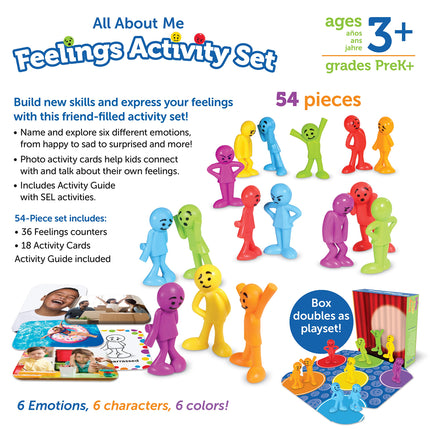 Learning Resources All About Me Feelings Activity Set, Ages 3+, Emotional Learning Toy, Social and Emotional Development