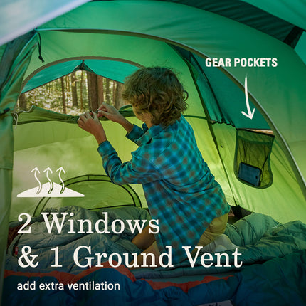 Coleman Sundome 2-Person Tent with Rainfly, Weatherproof Tent Sets Up in 10 Mins