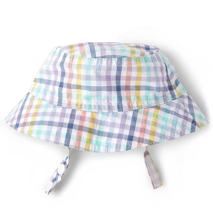 The Children's Place Baby boy One Piece Romper and Hat, Matching Outfit, Multi Ging, 3-6 Months (Pack of 2)