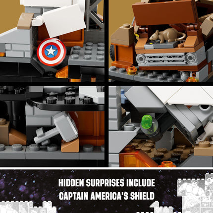 LEGO Marvel Batalla Final de Endgame, Modelo de los Vengadores para Construir y Exhibir, Set de Juego Coleccionable de Marvel con 6 Minifiguras que Incluyen a Capitana Marvel, Shuri y Wanda Maximoff, Idea de Regalo para Fans de Marvel, 76266