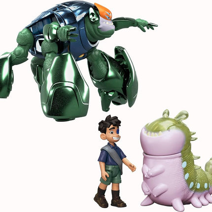 Mattel Disney and Pixar Elio Action Figure Storyteller 3 Pack, Elio, Ambassador Grigon and Glordon Characters, Posable Movie Toys at 4-in Scale