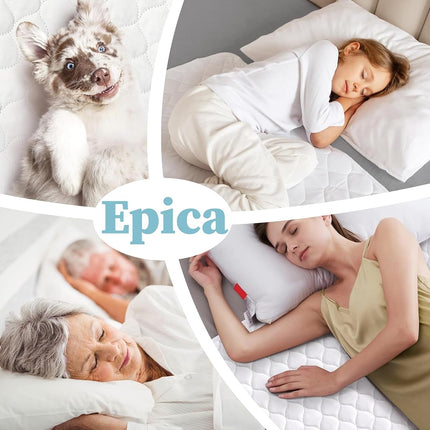 Epica Premium Ultra Plus Waterproof Sheet Protector Bed Pad, Under-pad, Quilted, Waterproof, and Washable, 34" x 52" for Children or Adults with Incontinence (1-Pack)