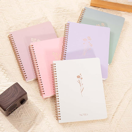 MGGAO A5 Spiral Notebooks, 5 Pack Lined Journal Notebook