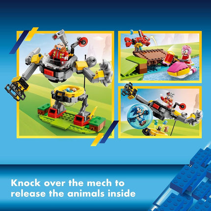 Jeu de Construction LEGO Sonic The Hedgehog Défi du Looping de la Zone de Green Hill de Sonic, Jouet Sonic Adventure avec 9 Personnages Sonic et ses Amis, Cadeau Amusant pour les Joueurs et Jeunes Fans de 8 Ans, 76994
