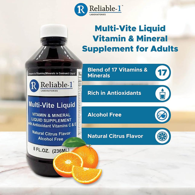 Reliable-1 Laboratories Multi-Vite Liquid Alcohol Free (8 FL.OZ.)