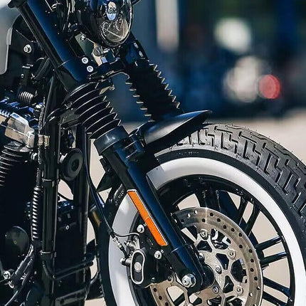 HDBUBALUS Motorcycle Short Front Fender Mudguard Fit for Harley Sportster Forty Eight XL1200X 2010-2017 Gloss Black