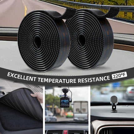 Bulina Dual Lock SJ3550 25mm x 1.2m Black 1 Pack Reclosable Fastener Mounting Tape Interlocking Mushroom Shaped Strong Adhesive Hook Lock Sticy Tape for Indoor and Outdoor(DB25120)