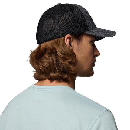 Columbia Women's Mesh Ballcap Baseball Cap, Grill Heather/Black, L-XL