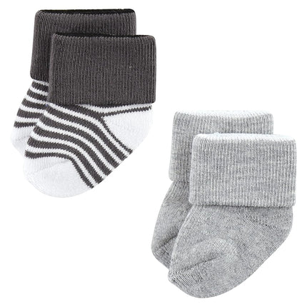 Hudson Baby Baby Girls' Cotton Rich Newborn and Terry Socks, Farm 12-pack, 0-6 Months