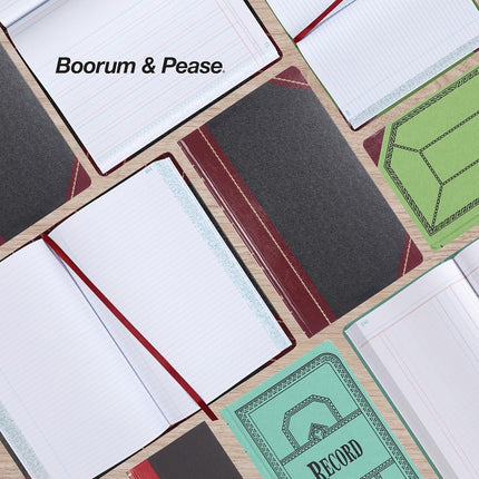 Boorum & Pease Account Books, 9 Series Record Ruled, 8-5/8 x 14-1/8, 500 Pages (9-500-R)