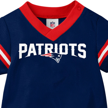 NFL New England Patriots Traje de bebé de equipo, azul/rojo/blanco New England Patriots, 18 meses (138781160PTS18M-417)