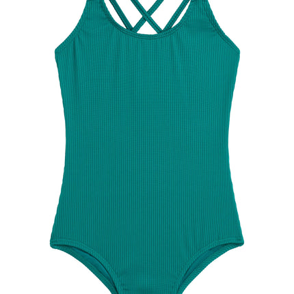 Kanu Surf Girls' Reese UPF 50 Beach Sport Criss-Cr