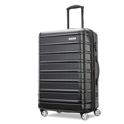Samsonite Unisex Omni 2 Hardside Expandable Luggage with Spinner Wheels, Midnight Black, 2-Piece Set (Carry-on/Medium), Omni 2 Hardside Expandable Luggage with Spinner Wheels