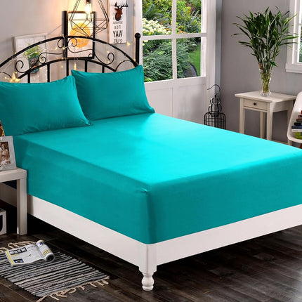 Elegant Comfort 1500 Premium Quality Fitted Sheet Ultra Soft 18-24 Inch Extra Deep Pocket - Single Fitted Sheet for High Mattress - Wrinkle Free with Smart Storage Pockets, Queen, Turquoise