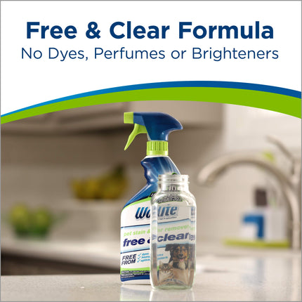 Bissell Woolite Free & Clear, Quitamanchas y Olores de Mascotas, 22oz (Paquete de 2), 2719