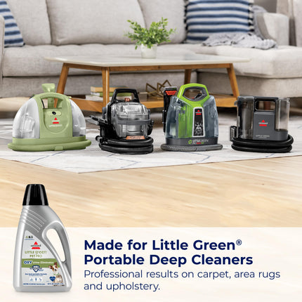 BISSELL Little Green PET-PRO-OXY Formula for Portable Carpet Cleaners Spot & Stain, 60 oz, 2034F