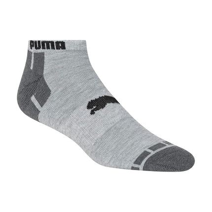 PUMA mens 6 Pack Low Cut running socks, Grey, 13-15 US
