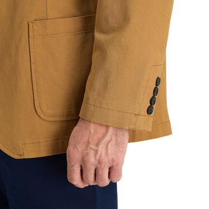 Haggar Men's Smart Wash Performance Blazer & Jackets, Toast, 44-46 Regular