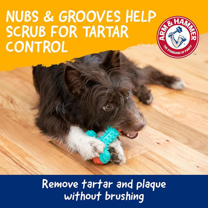 Arm & Hammer for Pets Nubbies Wishbone Dog Dental Toy | Best Dog Chew Toy for Moderate Chewers | Helps Reduce Plaque & Tartar | Chicken Flavor Baking Soda (Pack of 24)