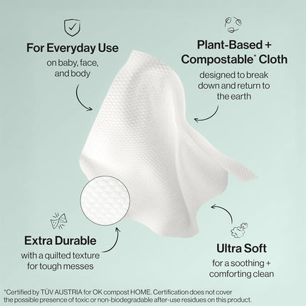 The Honest Compan y Baby Wipes, Pattern Play, Over 99 Percent Water, Pure & Gentle, Plant-Based, Fragrance Free, Extra Thick & Durable Wet Wipes, Unscented, 720 Count