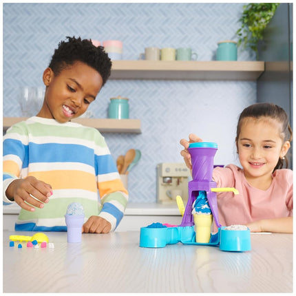 Kinetic Sand Soft Serve Station, Moldable Play Sand Sensory Toys, Ages 5+