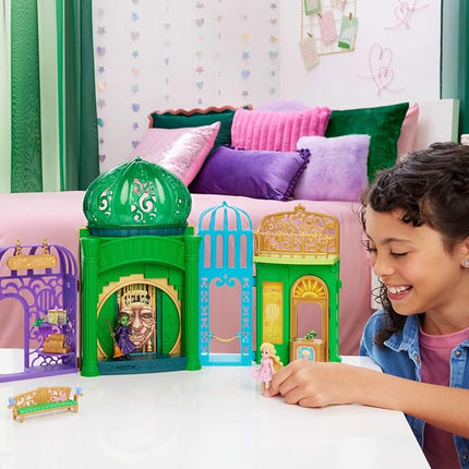 Mattel Universal Pictures’ Wicked Emerald City Playset with Glinda & Elphaba Small Dolls, 5 Play Spaces & 15 Accessories, Inspired by the Movie, JFM22