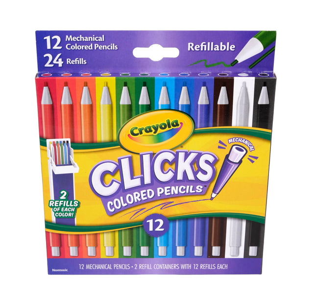 Crayola Clicks 2.0mm Mechanical Colored Pencil Set