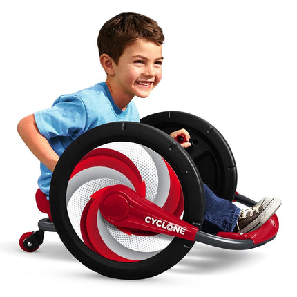 Radio Flyer Cyclone Three Wheel 306 Degree Spin Arm Powered Trike for Hours of Outdoor Fun for Ages 3-7