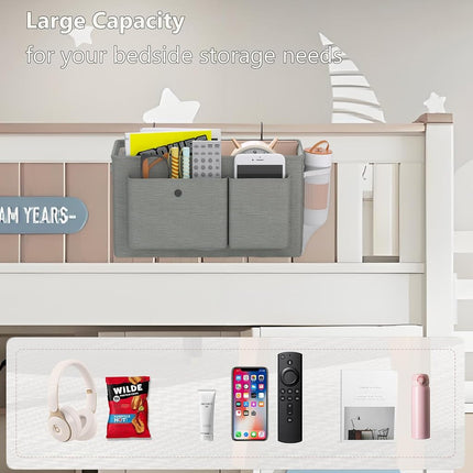 Bedside Caddy Bedside Storage Hanging Organizer for Bunk Dorm Bed Rail