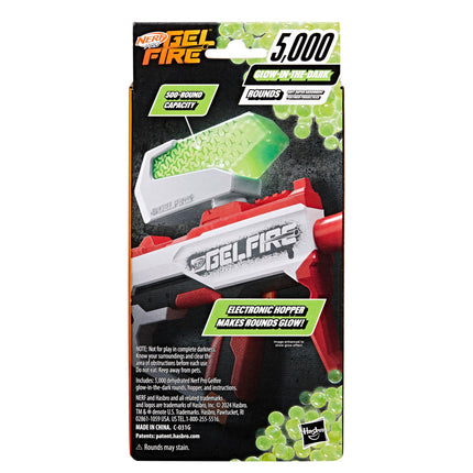 NERF Pro Gelfire Nightfall Hopper & 5000 Glow in The Dark Dehydrated Rounds Pro Gelfire Blasters, Ages 14 & Up