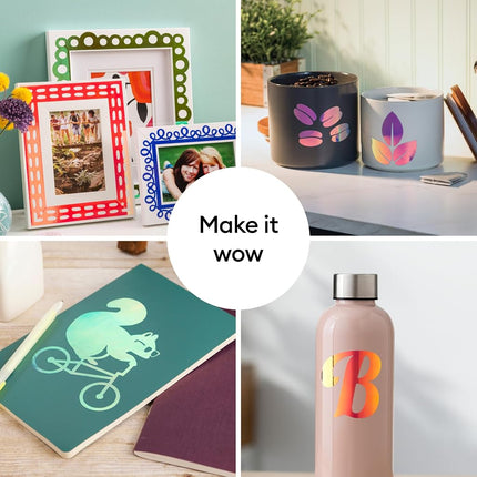 Cricut Permanent Holographic Vinyl, Mythical Pack, 30.5 cm x 30.5 cm (12 in x 12 in), 10 pcs
