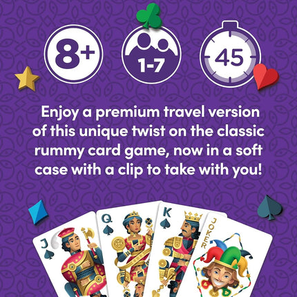 Five Crowns Travel Case Bundle, Cards, Scorecard Included – Card Game for Kids and Adults, Family Game Night, The Game isn’t Over Until the Kings Go Wild!, 5 Suited Rummy Style Card Game, Ages 8+