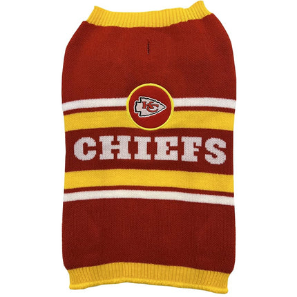 Pets First NFL Kansas City Chiefs Dog Sweater, Siz