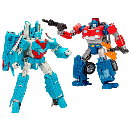 Transformers Toys Legacy Evolution Voyager Senator Shockwave & Deluxe Data Clerk Orion Pax Humble Origins 2-Pack
