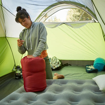 Saco de dormir Coleman Flatlands para adultos 30/40/10.0 °C Material 100 % reciclado Opciones grandes y altas Saco de dormir para clima fresco