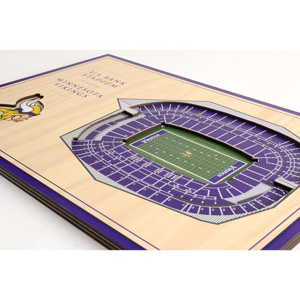 YouTheFan NFL Minnesota Vikings 3D StadiumViews Desktop Display - U.S. Bank Stadium