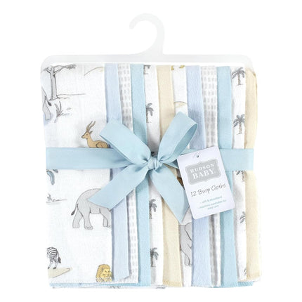 Bavoirs en flanelle de coton unisexe Hudson Baby, motif safari, taille unique