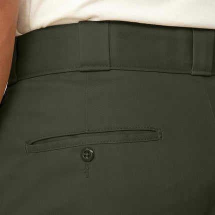 Dickies Pantalón de trabajo de sarga 874 original para hombre, verde, 32W x 32L