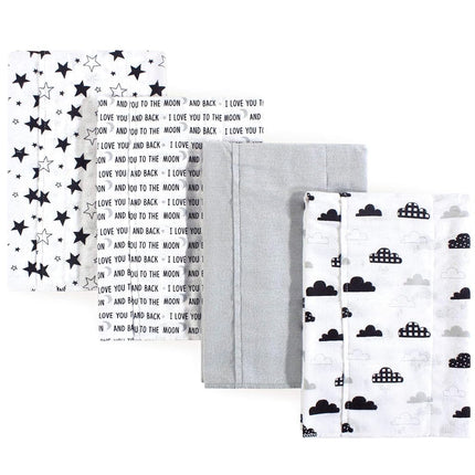 Hudson Baby Unisex Baby Cotton Flannel Burp Cloths