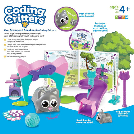 Learning Resources LER3081 Coding Critters: Scamper & Sneaker