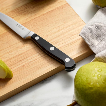 HENCKELS Classic Razor-Sharp 4-inch Paring Knife, German Engineered Informed by 100+ Years of Mastery, Stainless Steel