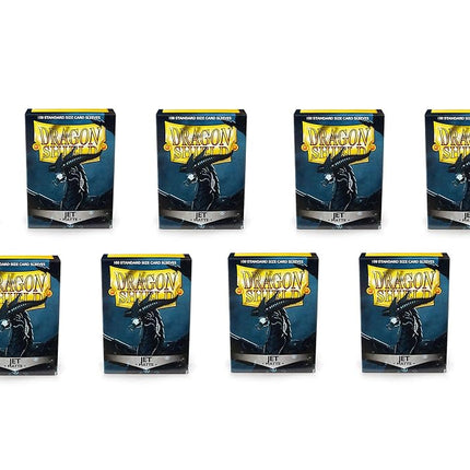 10 Packs Dragon Shield Matte Standard Size 100 ct Card Sleeves Display Case Jet