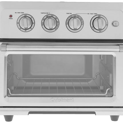 Cuisinart Convection Toaster Oven Airfryer Combo, 6-in-1 1800 Watts, XL Capacity Convection Oven with 60-Minute Timer/Auto-Off for Toast, Bake or Broil, Stainless Steel, CTOA-122